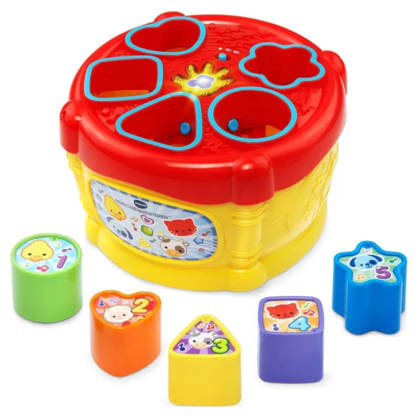 VTech, Sort and Discover Drum, Interactive Learning Toy, Baby Drum