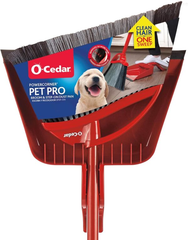 O Cedar Pet Pro Broom & Step On Dustpan PowerCorner